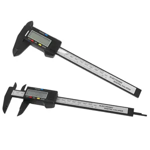 Plastic electronic digital vernier caliper 0-150mm jewelry Wenwan inner and outer diameter caliper carbon fiber digital large screen