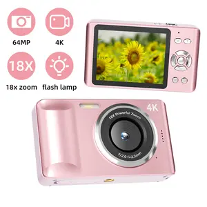 Digital Camera, FHD 1080P Camera,64MP, Digital Point and Shoot Camera with 18X Zoom, Compact Small Camera for Boys Girls Kids