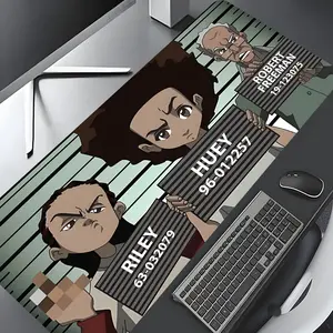 Trend Anime cartoon Character Pattern Design Large Gaming Mouse Pad,Aesthetic Desktop Drotection Pad,Washable Rubber Pad Non-Slip Lock Edge Multi-Size Mouse Pad Suitable For Home Office, Desk Gadgets, Anime Mousepad