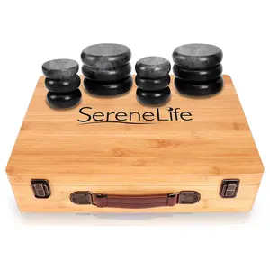 Hot Stone Massage Kit - Portable Heated Rock Therapy System