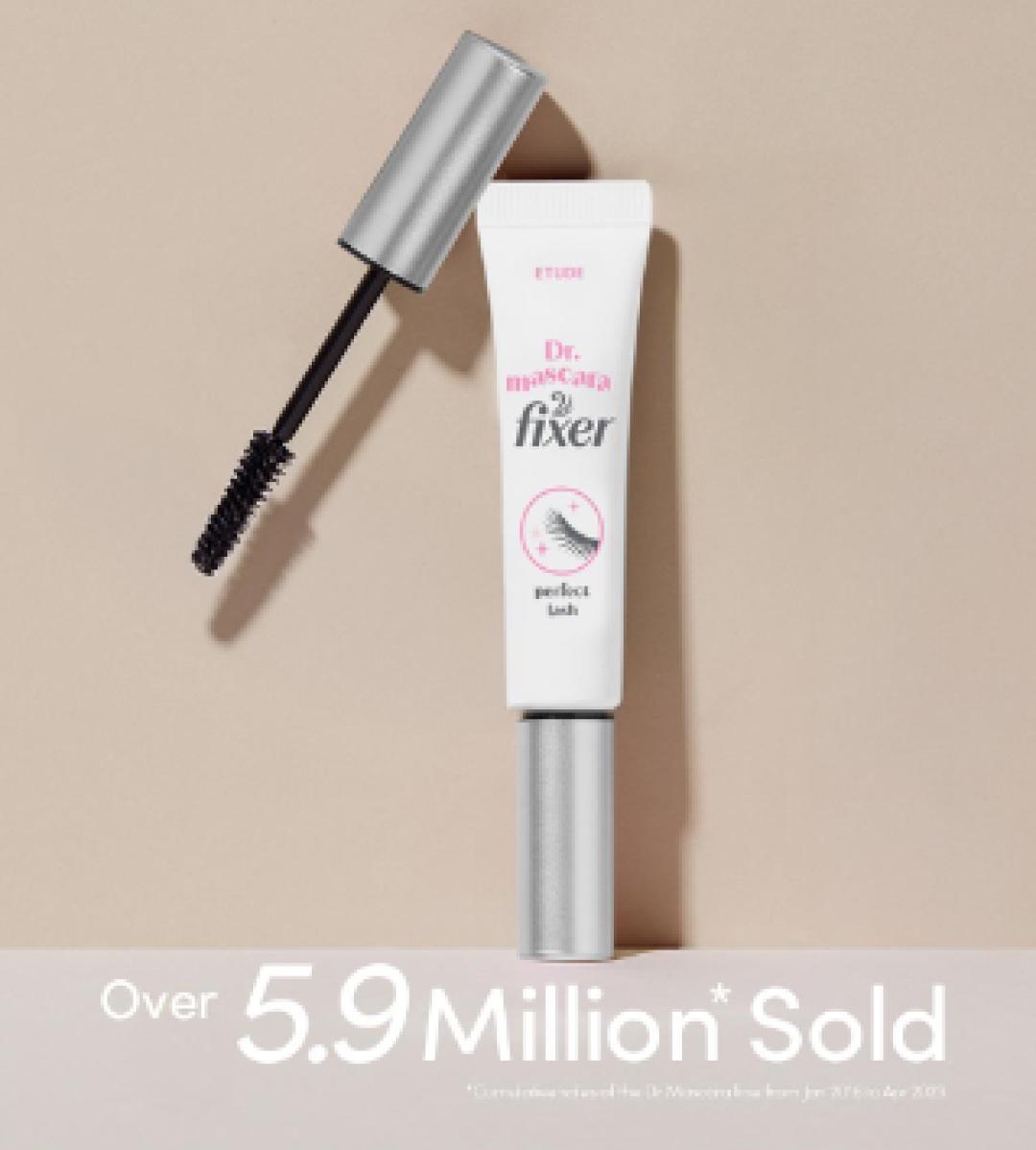 [ETUDE Official] Curl Fix Mascara & Dr. Mascara Fixer Set | 24H Smudge Proof Lashes | Volumizing & Lengthening | Waterproof & Clump-Free