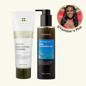 [Official Shop] BRMUD @Yanique’s Double Cleanse Set – Cleansing Oil + Foam Cleanser | Makeup Remover & Deep Pore Cleansing