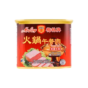 Maling Premium Pork & Chicken Luncheon Meat for Hot Pot, 340g - Delicious Canned Meat for Stir-fries & Snacks