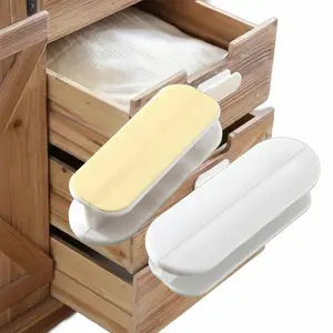Self-Adhesive Cabinet Pulls, No Drilling Rustproof Kitchen Bathroom Handles, DIY Drawer Handles for Furniture Upgrade, Non-Slip Multi-Purpose Closet Door Pulls, Door Hardware