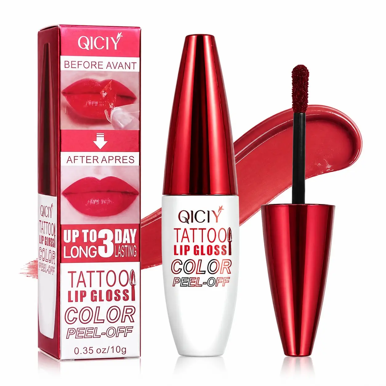 Peel Off Lip Stain Makeup 24H Perfect Lips Water Resistant Transfer Resistant Matte Liquid Lipstick Highly Pigmented Smudge Resistant Long Lasting Lip Color Easy to Peel No Residue Cruelty Free Tattoo Lip Tint Long Lasting Lipsticks