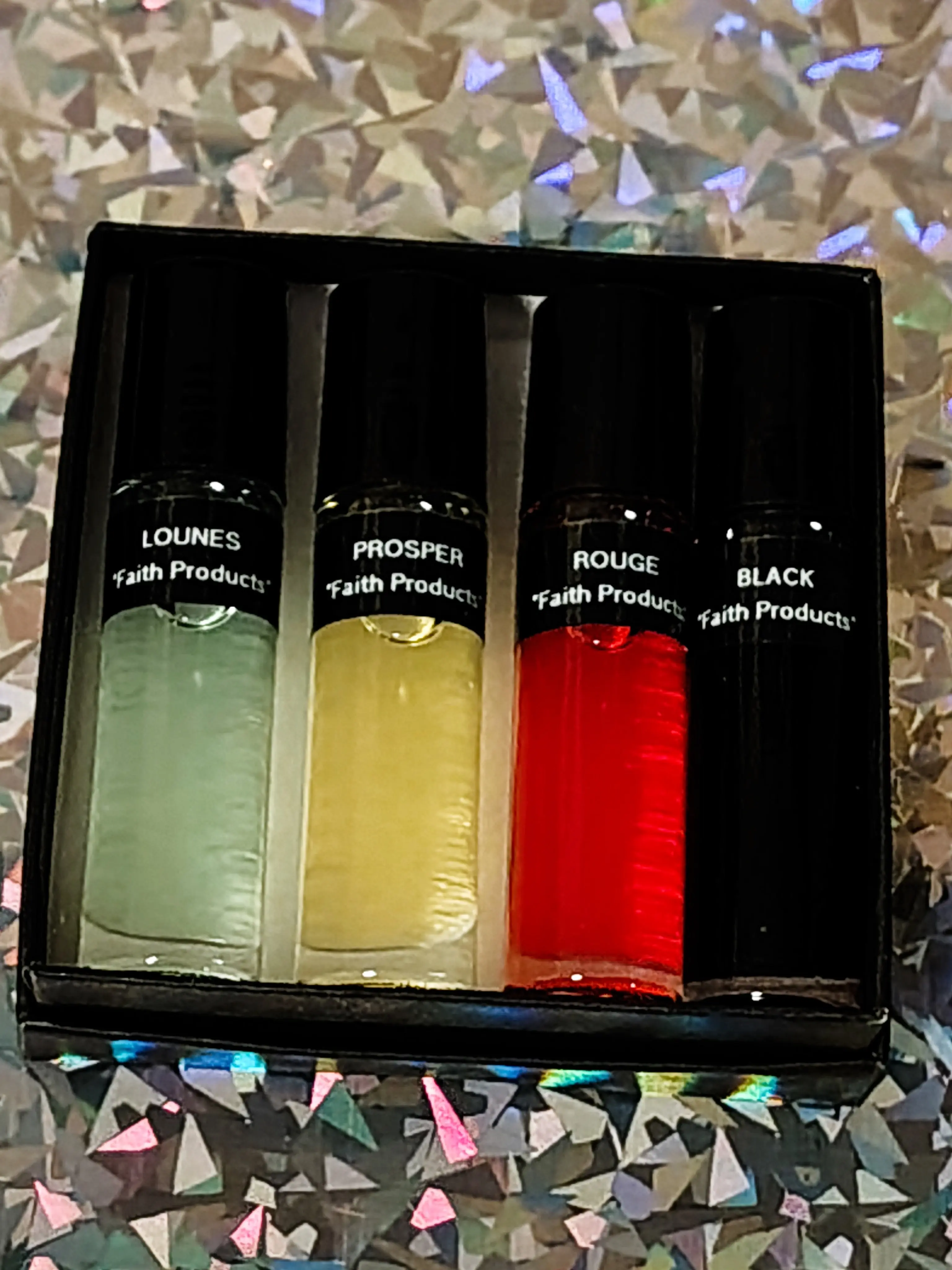 Men's Cologne Body Oil Box Set (B) 4-1/3oz. Roll-On Bottles