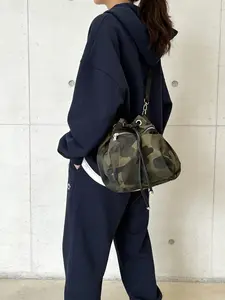 Nylon Drawstring Bucket Bag, Durable Nylon Material, Versatile Storage Solution, Perfect for Outdoor Activities & Daily Use