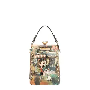 NICOLE LEE DIAMOND STONE CLUTCH HANDBAG