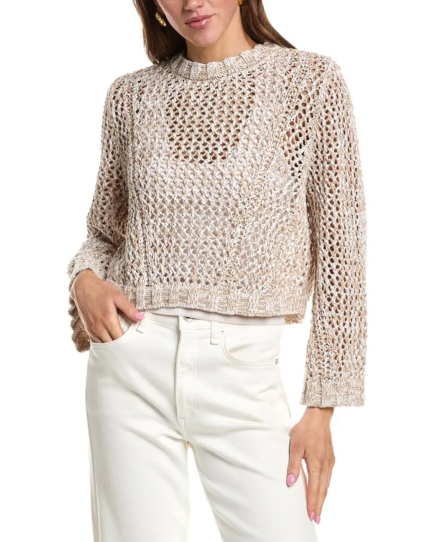 Kenneth Cole Two-Tone Open Stitch Pullover