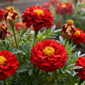 200 Marigold Garden Seeds – Natural Pest-Repelling Blooms for Vegetables & Flower Beds (Seeds Only)