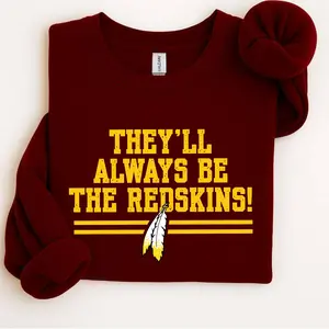 Washington Redskins HTTR Sweatshirt, Vintage Sports Graphic Tee, Unisex Soft Cotton Streetwear Tops, Gift For Football Fans, Gifts for Boyfriend and Husband, Men's Sweatshirts