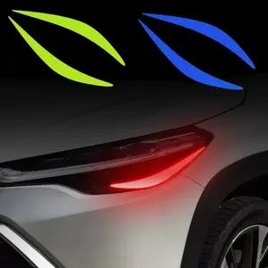 2-Pack Car Headlight Decor Stickers, Engine Hood Light Brow Decals, Creative Personalized Waterproof Car Stickers, Unique Vehicle Accessories