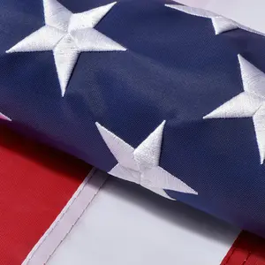 Mother Day Gift American Flags for Outside 3x5 FT- Heavy Duty US Flag USA Flag with Embroidered Stars, Sewn Stripes & Brass Grommets, Weather-Resistant, 4th of July Decorations