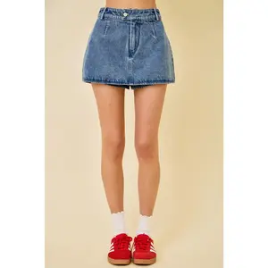The Essential Denim Skort