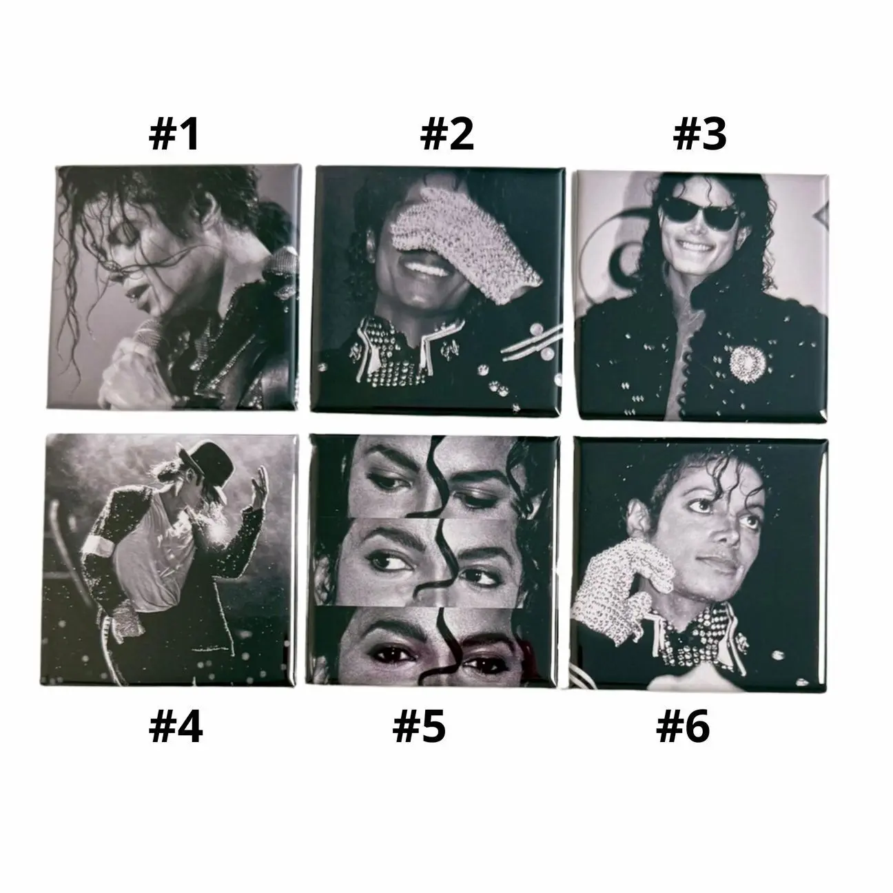10 Ops (NOT COMBO 10) Michael Jackson Acrylic Magnet | Handmade Fridge Magnets | King of Pop Gift for Fans