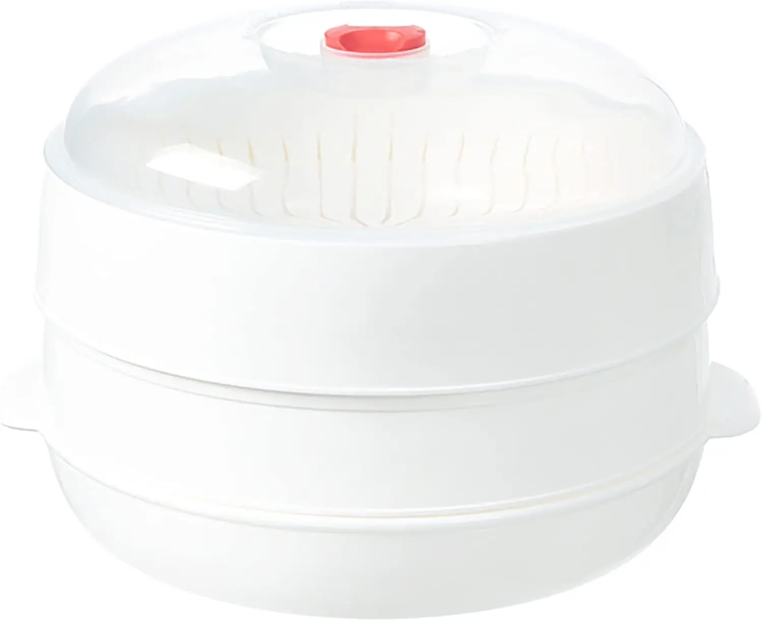 Microwave Vegetable Steamer, Microwave Steamer for Vegetables, Microwave Heating Bowl, Micro Cookware for Cooking (2 - Layer)