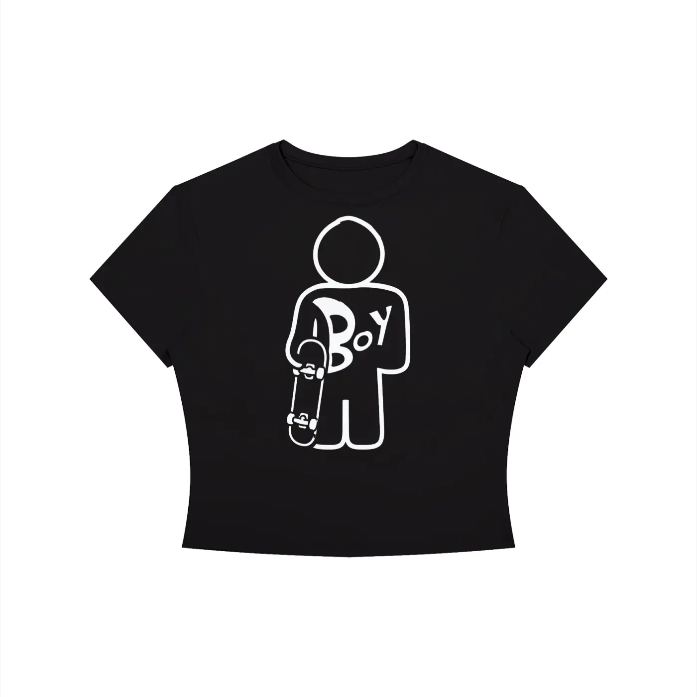 Women's Crewneck Crop T-Shirt
