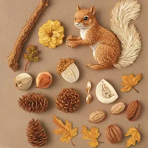 Silicone Mold for Casting Resin in The Shape of Squirrels, Ideal for Creating Jewelry, Diy Jewelry Making, and Home Decor Items, Perfect for Making Brooches, and Use with Handmade Soap, Glue, or Wax, Great for Occasions Like Spring, Valentine'S Day