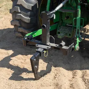 LANDY Tractor 2" Receiver Ripper 3 Point Hitch Break Hard Soil Adjust Depth Land Clearing Tool Heavy Duty