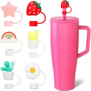 Straw Covers for Brumate Era 40 oz/30 oz Tumbler, Straw Toppers for Brumate Accessories, 12mm, Silicone Reusable, BPA Free