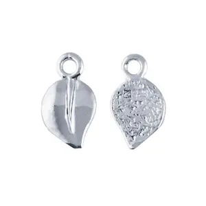 Sterling Silver Leaf Glue-On Pendant Bail,