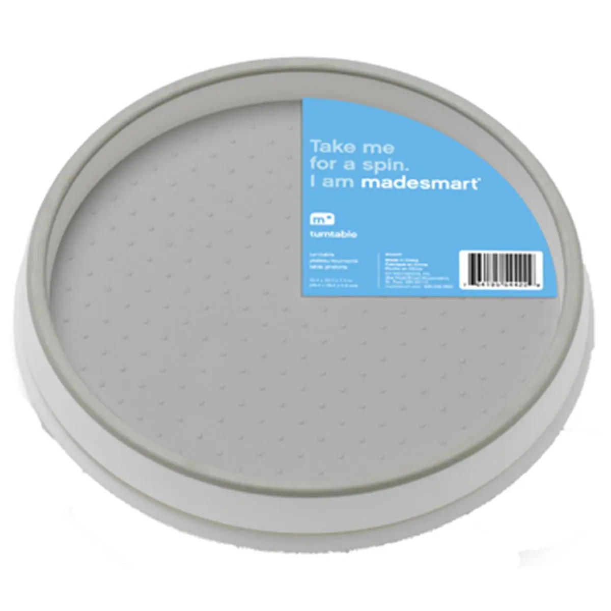 MadeSmart 95-54422-06 10 in. White Turntable, Slip-Proof Feet