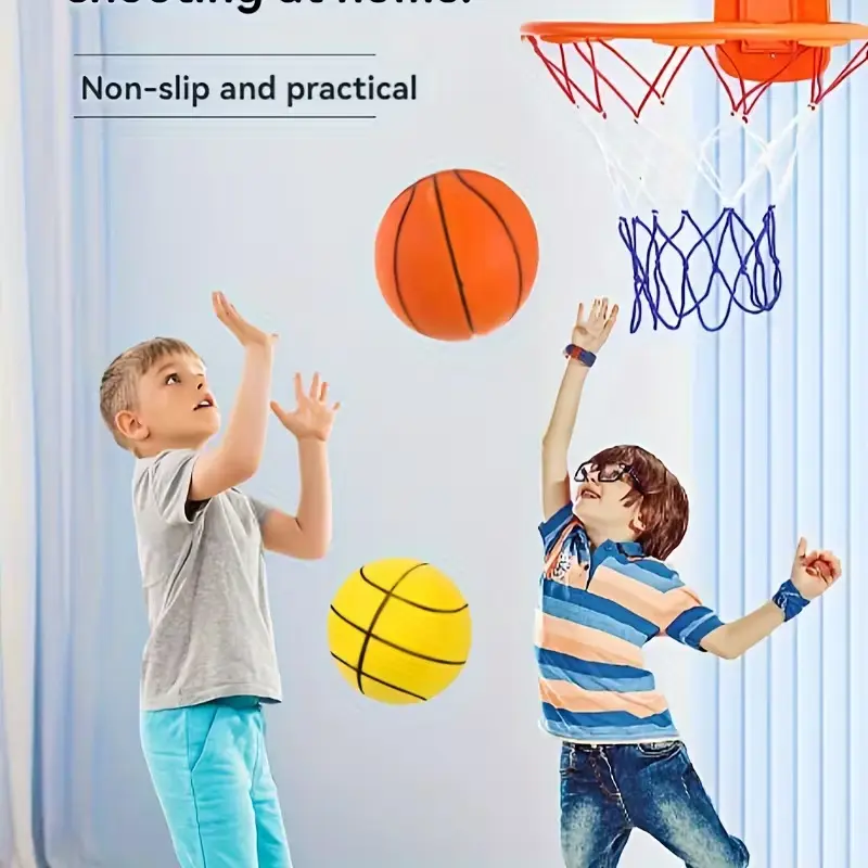 1PC soft bullet silent basketball | Noiseless Basketball | slapping is almost silent | indoor training does not disturb the people and does not blow up the building | children play, parents are more at ease | Soft Ball Design