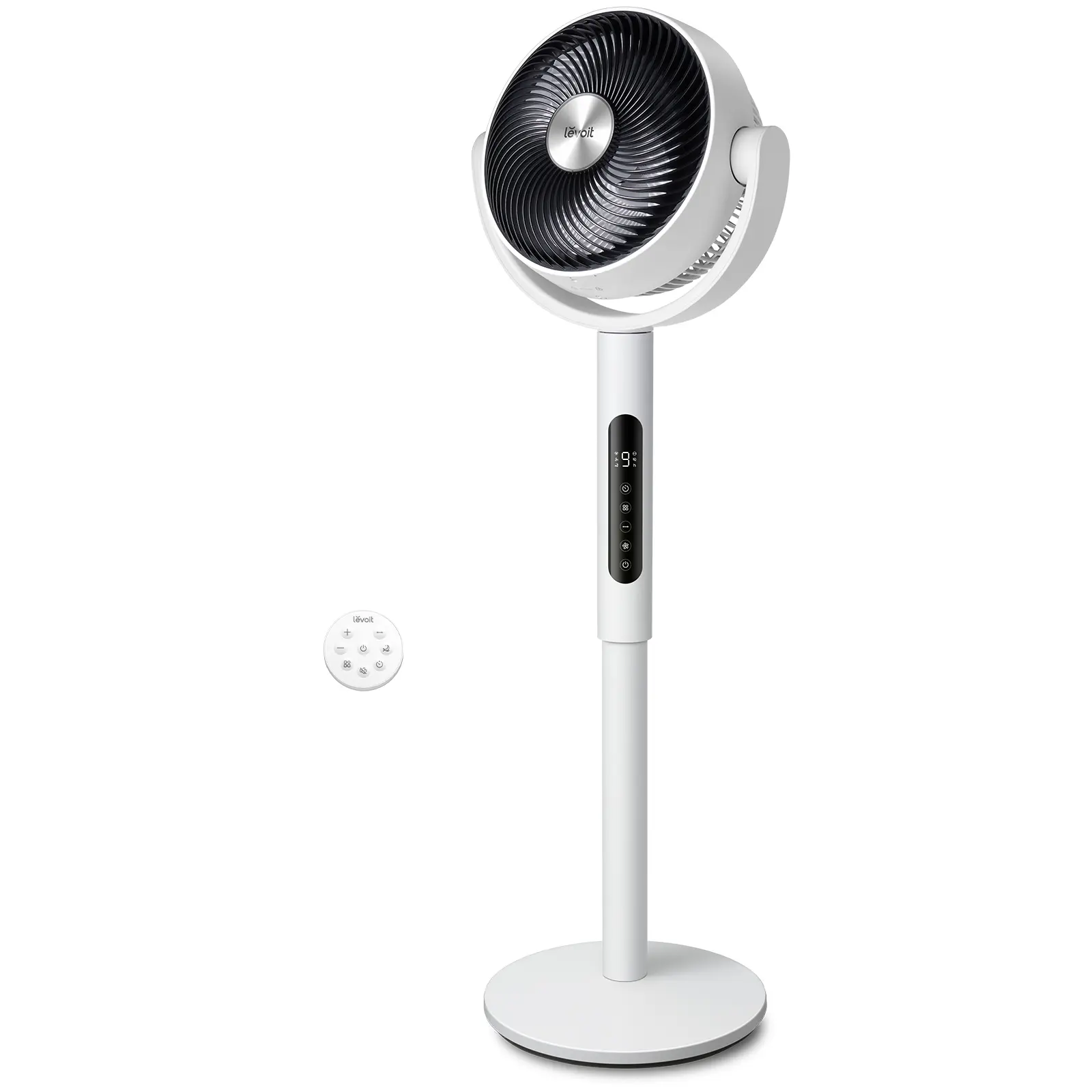 Levoit Corebreeze R432 Multifunctional Cooling Fan - Portable Tower Model with Rotating Body, Silent Adjustable Settings, DC Motor, 9 Speeds, 20dB, 82ft Range, Sensor, Timer, Pedestal & Tabletop Modes, Remote, Home Accessories, Portable Tower