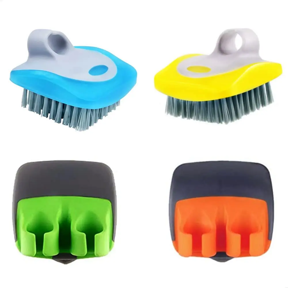 Fruit Vegetable Brush Carrot Washing And Finger Peeler Palm Set For Fruits  Potatoes Cucumber Kitchen Gadgets (assorted Colors)