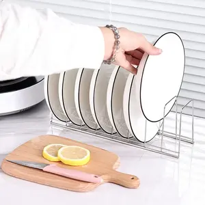 Kitchen Storage Rack, Simple Drainage Basket, Kitchen Plate Holder, Bowl Organizer, Multi-Functional Kitchen Shelf, Space-Saving Design