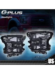 Fit For 2015 2016 2017 Ford F150 Smoke Lens Clear Corner Headlights Head Lamps New