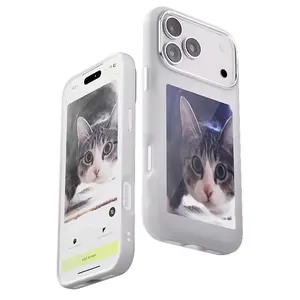 Virtual Phone Case For iPhone 17 Series Smart NFC Ink Back Screen Phone Case DIY Photos Anti-Scratch for iPhone 17 17Pro 17ProMax