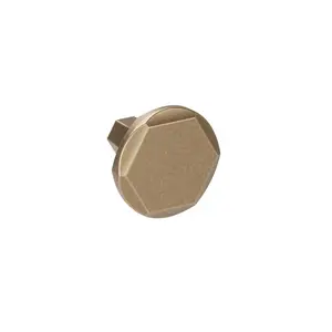 Round Cabinet Knob – Antique Brass with Vintage Patina