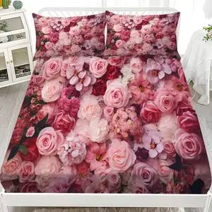 Bed Sheet Set (1 Fitted Sheet + 2 Pillowcases), Modern Style, Comfortable and Aesthetic, Suitable for Dorms and Hotels, All Seasons