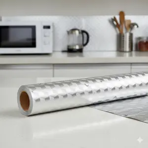 Self Adhesive Kitchen Countertop Film Waterproof Heat Resistant, Peel and Stick Cabinet Drawer Cover, Removable Stove Backsplash Upgrade for Home DIY