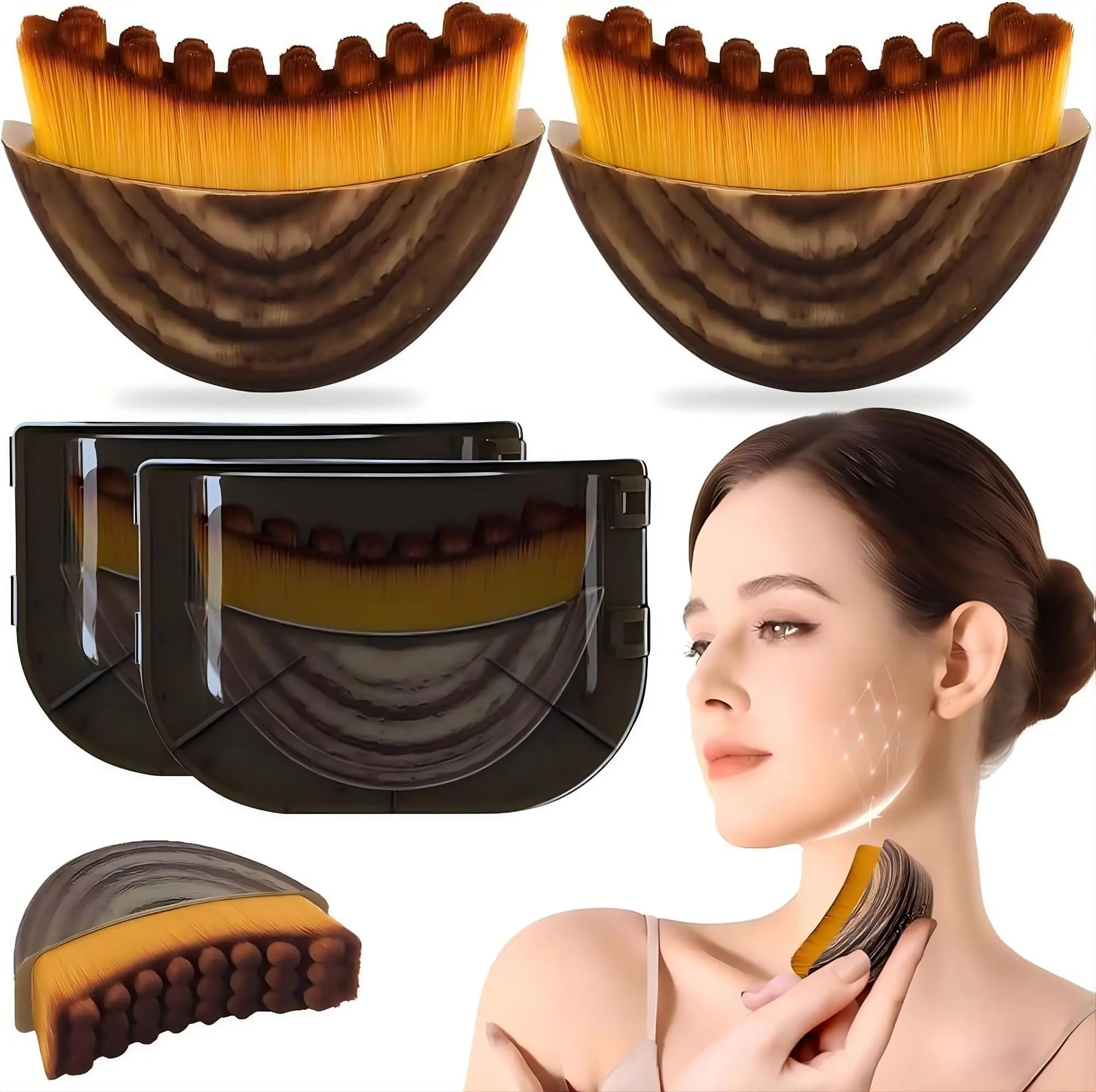 Gentle Wooden Facial Beauty Dry Massager - Contouring, Skin-Tightening Device for All Skin Types, Essential for Women's Skincare,back to school,back to school haul