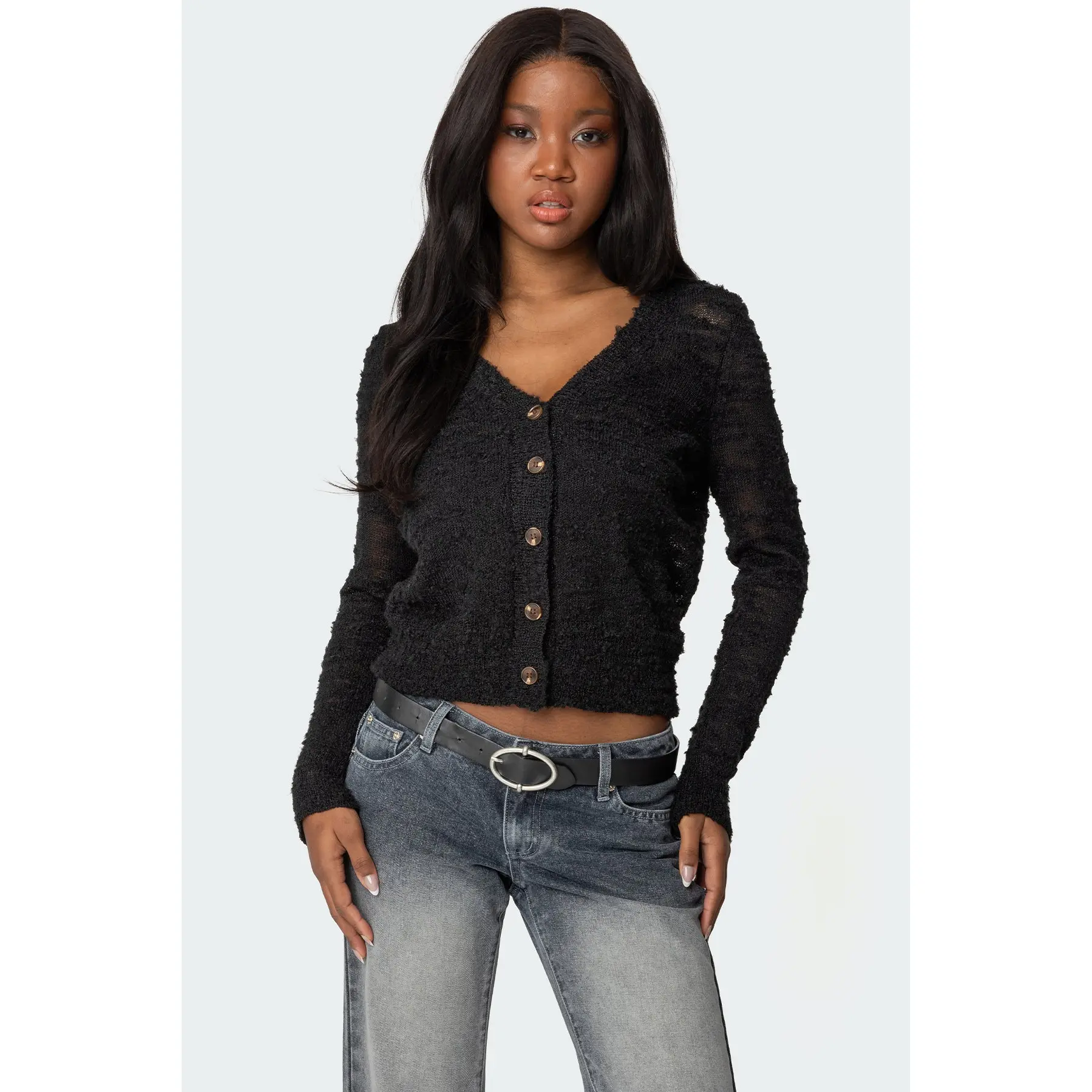 Georgie Textured Knit Cardigan