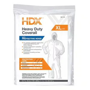 XL Heavy Duty Painters Coverall with Hood for Painters and Tradespeople - Heavy Duty Design & Extra Protection