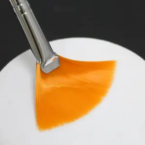 Practical Facial Brushes Fan Makeup Brushes Soft Portable Mask Brushes Cosmetic Tools for Women Ladies Girls