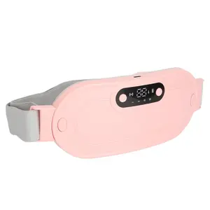Cordless Electric Heating Waist Belt, 3 Heat Levels & 4 Massage Modes, Fast Heating for Menstrual Cramp Relief