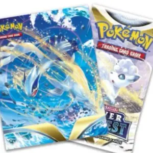 Pokemon TCG: Sword & Shield Silver Tempest Mini Portfolio + 1 Booster Pack