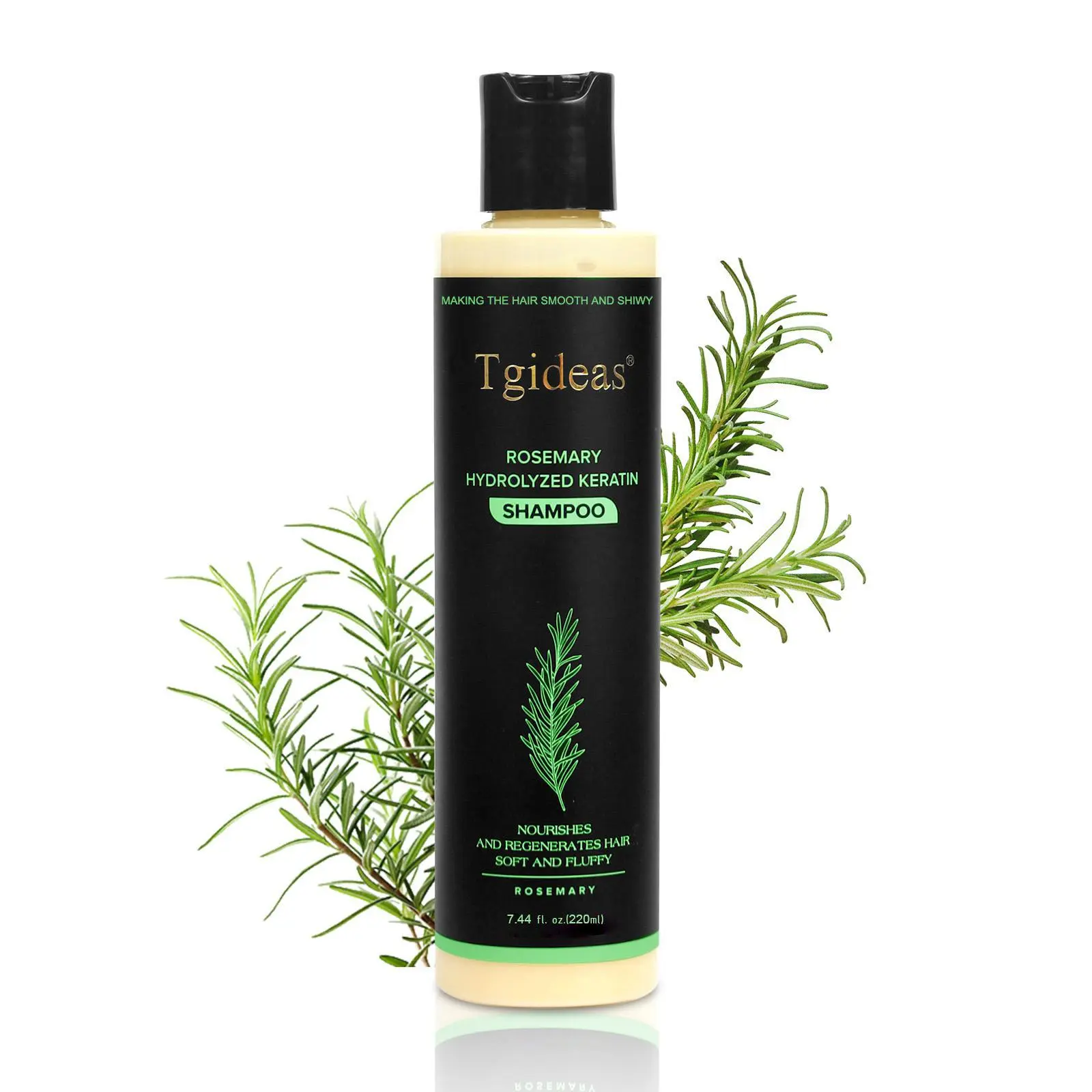 Tgideas Rosemary Haircare Shampoo and Conditioner Set, unisex daily hair care kit ideal for wavy hair. Blended with rosemary extracts for gentle cleansing and conditioning. The matched two-piece set fits regular hair grooming routines