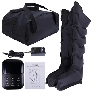 Leg Compression Massager for Circulation & Pain Relief, Foot & Calf Massage Machine with 2 Modes, 3 Intensities, Adjustable Wraps & Controller Durable Daily Lightweight