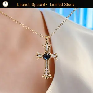 Bible Verse Cross Necklace, Christian Gift for Daughter, Girls & Kids, Cross Necklace for Girls & Women, Hidden Bible Verse, Includes Gift Box & Bible Verse Card, Gold/Silver Pendant, Gold/Silver Cross Pendant,