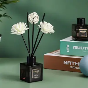 50ML Reed Diffuser with Sticks for Aromatherapy, Scented Home Fragrance Diffuser for Bathroom, Bedroom, Living Room, Office Use
