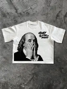 Men's Casual Short Sleeve Round Neck T-Shirt, Cotton Comfortable Fabric, Letter Print, Streetwear Trendy, Daily Wear, Spring & Fall, Menswear