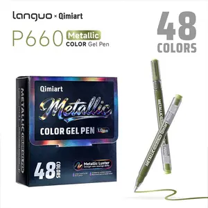 Languo Metallic Acrylic Markers, No Bleed, Layerable, Large Capacity Soft Tip Art Pens, Ideal for Artists and Crafters, Drawing Markers