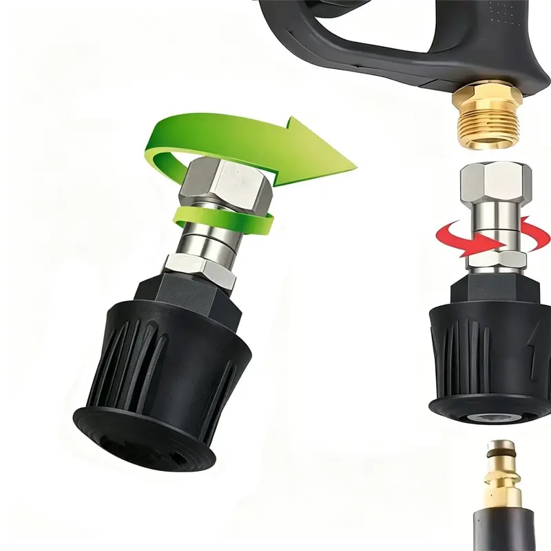360° High-Pressure Washer Swivel Connector, Quick Connect Anti-Tangle, Compatible with Karcher K2-K7, Lavor/parkside Nifisk/bosch Hoses, Water Hose Adapter, Garden Hose Connector
