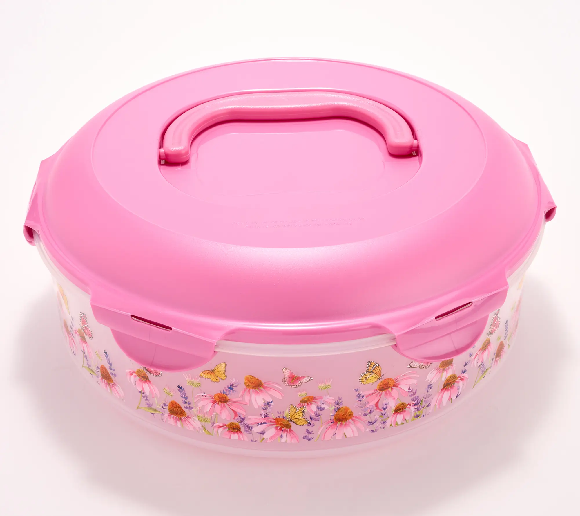 LocknLock Special Edition Spring Printed Pie Carrier w/ Handle