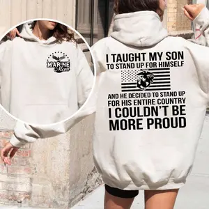 My Favorite Marine Calls Me Mom T-Shirt | Women's Graphic Tee | Military Family Apparel | Casual Wear For Mothers Day | Spring Summer Fall Winter | Comfortable Fit For Moms